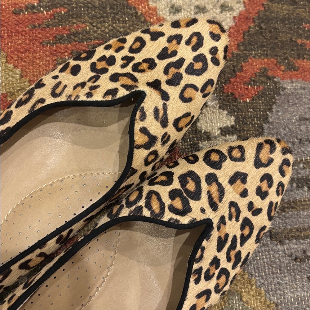 Vaneli Tan and Black Leopard Flats